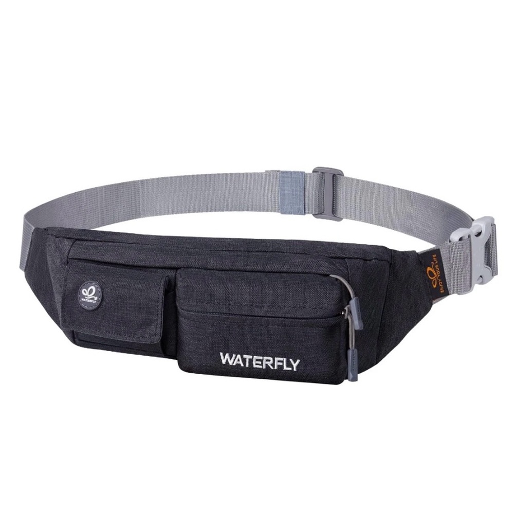 Water fly Black Waist Bag